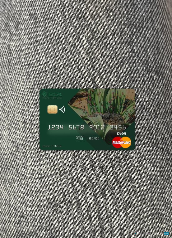 Download Angola Comercial Bank mastercard photolook front Photoshop template